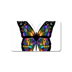 Abstract Animal Art Butterfly Magnet (name Card) by Nexatart