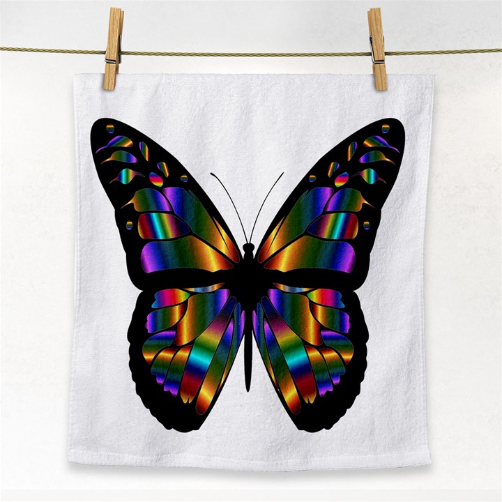 Abstract Animal Art Butterfly Face Towel