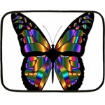 Abstract Animal Art Butterfly Double Sided Fleece Blanket (Mini)  35 x27  Blanket Front