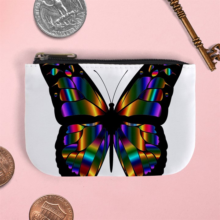 Abstract Animal Art Butterfly Mini Coin Purses