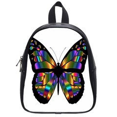 Abstract Animal Art Butterfly School Bags (small)  by Nexatart