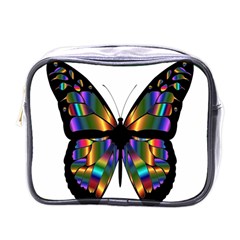 Abstract Animal Art Butterfly Mini Toiletries Bags by Nexatart