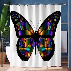 Abstract Animal Art Butterfly Shower Curtain 60  X 72  (medium)  by Nexatart