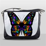 Abstract Animal Art Butterfly Messenger Bags Front