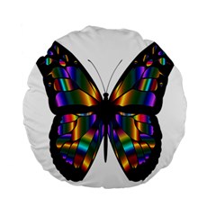 Abstract Animal Art Butterfly Standard 15  Premium Round Cushions by Nexatart