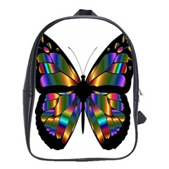 Abstract Animal Art Butterfly School Bags (xl)  by Nexatart