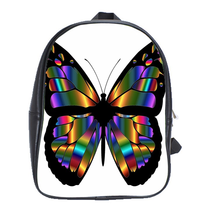 Abstract Animal Art Butterfly School Bags (XL) 