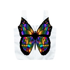 Abstract Animal Art Butterfly Full Print Recycle Bags (s)  by Nexatart