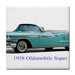 1958 Oldsmobile Super 88 J2 2a Tile Coasters by Jeannel1