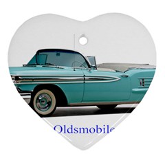 1958 Oldsmobile Super 88 J2 2a Heart Ornament (two Sides) by Jeannel1