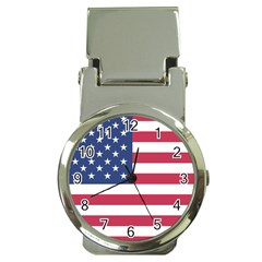 American Flag Money Clip Watches by Nexatart