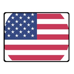 American Flag Double Sided Fleece Blanket (small)  by Nexatart