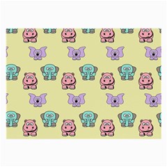 Animals Pastel Children Colorful Large Glasses Cloth by Nexatart