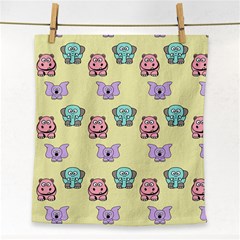 Animals Pastel Children Colorful Face Towel by Nexatart