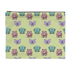 Animals Pastel Children Colorful Cosmetic Bag (xl) by Nexatart