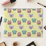 Animals Pastel Children Colorful Cosmetic Bag (XL) Back