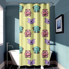 Animals Pastel Children Colorful Shower Curtain 36  X 72  (stall)  by Nexatart