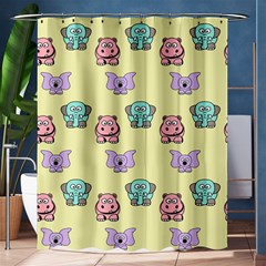 Animals Pastel Children Colorful Shower Curtain 60  X 72  (medium)  by Nexatart