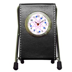 Atom Model Vector Clipart Pen Holder Desk Clocks by Nexatart