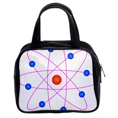 Atom Model Vector Clipart Classic Handbags (2 Sides) by Nexatart