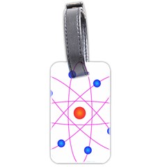 Atom Model Vector Clipart Luggage Tags (two Sides) by Nexatart