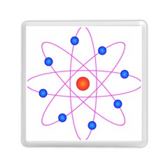 Atom Model Vector Clipart Memory Card Reader (square)  by Nexatart