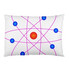 Atom Model Vector Clipart Pillow Case (two Sides) by Nexatart