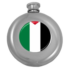 Palestine Flag Round Hip Flask (5 Oz) by Nexatart