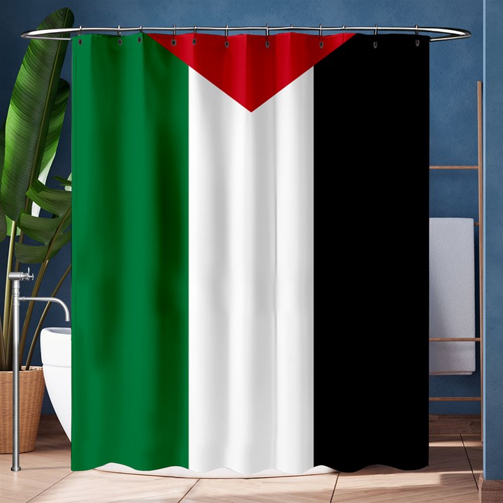 Palestine flag Shower Curtain 60  x 72  (Medium) 