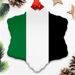 Palestine flag Snowflake Ornament (Two Sides) Front