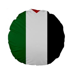 Palestine Flag Standard 15  Premium Round Cushions by Nexatart