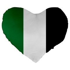 Palestine Flag Large 19  Premium Heart Shape Cushions by Nexatart