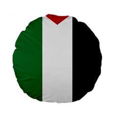 Palestine Flag Standard 15  Premium Flano Round Cushions by Nexatart