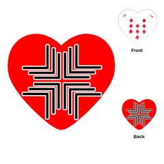 Backdrop Background Pattern Playing Cards (heart)  by Nexatart