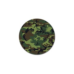 Camouflage Green Brown Black Golf Ball Marker (4 Pack) by Nexatart