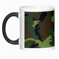 Camouflage Green Brown Black Morph Mugs by Nexatart