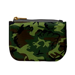 Camouflage Green Brown Black Mini Coin Purses by Nexatart