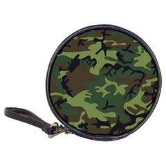 Camouflage Green Brown Black Classic 20-cd Wallets by Nexatart