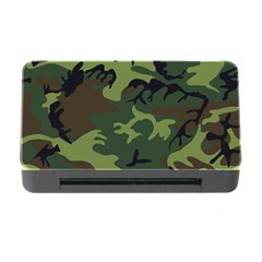 Camouflage Green Brown Black Memory Card Reader With Cf by Nexatart