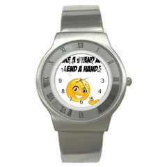 Take A Stand! Stainless Steel Watch by athenastemple