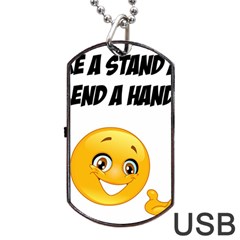 Take A Stand! Dog Tag Usb Flash (two Sides) by athenastemple