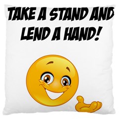 Take A Stand! Large Cushion Case (two Sides) by athenastemple