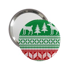 Christmas Jumper Pattern 2 25  Handbag Mirrors by Nexatart