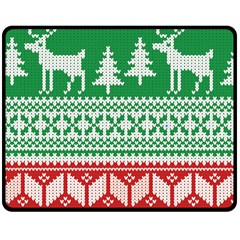 Christmas Jumper Pattern Double Sided Fleece Blanket (medium)  by Nexatart