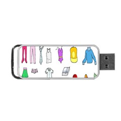 Clothing Boots Shoes Shorts Scarf Portable Usb Flash (one Side) by Nexatart