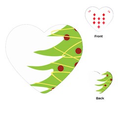 Christmas Tree Christmas Playing Cards (heart)  by Nexatart