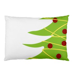 Christmas Tree Christmas Pillow Case (two Sides) by Nexatart