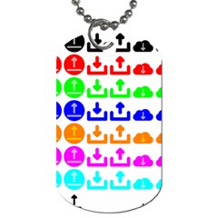 Download Upload Web Icon Internet Dog Tag (two Sides)