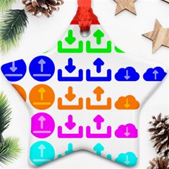 Download Upload Web Icon Internet Star Ornament (two Sides) by Nexatart