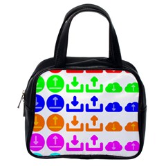 Download Upload Web Icon Internet Classic Handbags (one Side) by Nexatart